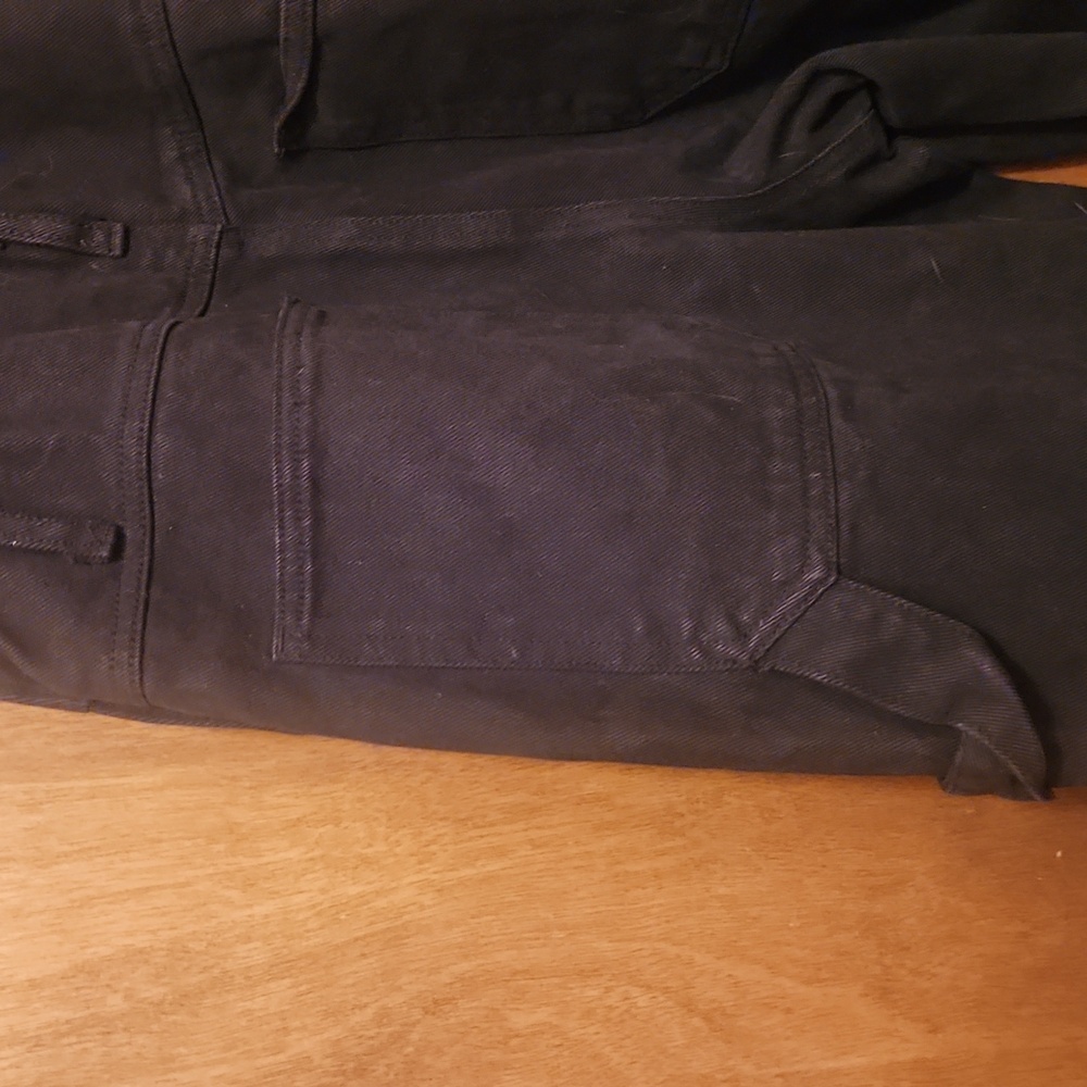 Brandy Melville Black John Galt Women's Jeans Overalls Size Small - Picture 7 of 11